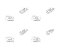 Oikabio Lot de 100 paires de plaquettes de nez ovales en silicone pour lunettes