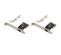 Oikabio Lot de 2 cartes réseau Gigabit PCIE X1 RJ45 RTL8111C à port 1000 m pour ordinateur de bureau