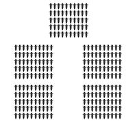 Oikabio Lot de 250 rivets en plastique pour carénage de vélo Noir 6 mm