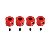 Oikabio Lot de 4 adaptateurs hexagonaux en métal pour D12 C14 C24 B14 B14 B14 B16 MN D90 D91 RC Pièces de mise à niveau Rouge