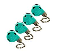 Oikabio Lot de 4 interrupteurs de ventilateur de plafond Ear ZE 268S6, 3 vitesses, 4 fils, régulateur de vitesse, cordon de traction, pièces d'interrupteur