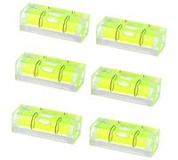 Oikabio Lot de 6 niveaux à bulle carrés 10 x 10 x 29 mm pour cadre mural, écrans d'art, pour accrocher des photos, trépied à fermeture éclair