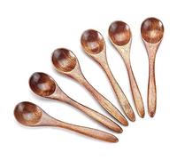Oikabio Lot de 6 petits sachets de thé en bois pour la cuisson de petites épices, mini miel pour un usage quotidien