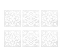 Oikabio Lot de 6 pochoirs de peinture 30 x 30 cm pour carrelage, mur, sol, meubles, peinture décorative