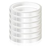 Oikabio Lot de 6 rouleaux de ruban thermique transparent de 10 mm x 33 m pour presse à sublimation thermique, sans résidus et vinyle de transfert de chaleur