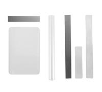 Oikabio Lot de 6 rouleaux en acrylique transparent pour argile fixe, plaque rectangulaire en polymère flexible, carbone