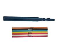 Oikabio Lot de 7 pierres à aiguiser en fibre de 100 x 4 x 1 mm - Super céramique pour polissage de formes + 1 support de dispositif