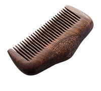 Oikabio Peigne en bois de santal vert naturel Super Delle Peigne à poux Peigne à poux Peigne à cheveux en bois de santal