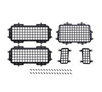 Oikabio Pour MN D90 D99S MN99S 1/12 RC Mise à niveau Pièces RüCk Côté Métal Stéréo Fenêtre Scopique Filet de Protection Filet Accessoires