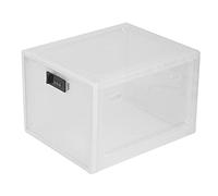 Oikabio RéFrigéRateur Alimentaire BoîTe de Rangement Transparente avec de Passe Serrure BoîTe à MéDicaments Portable Tablette de Passe BoîTe A