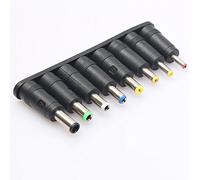 Oikabio Universel 1 Set = 8Pcs / Set Prise DC à 5 Broches pour Ordinateur Portable, Connecteur D'Adaptateur de AC pour Ordinateur Portable