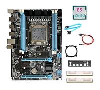 Oikabio X79 Carte Mère E5 2630 CPU 2XDDR3 4G RECC Câble Interrupteur Câble Déflecteur Support LGA2011 M.2 NVME