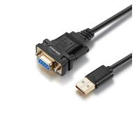 OIKWAN Adaptateur USB vers RS232 avec chipset FTDI, 1,8 m câble convertisseur série USB 2.0 mâle à RS232 femelle DB9 pour enregistreur de caisse, modem, scanner, appareils photo numériques, CNC, 3,5 m