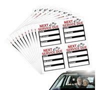 Oil Change Stickers - 40PCS 2x2 Inch Service Remind Window Sticker for Car,Next Service Due Labels, Easy to Write On, Window Labels for Car Auto Vehicle