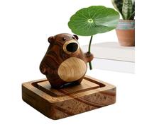 Oil Diffuser - Wooden Bear Aromatherapy, Cute Desk Scent, Essential Oil Diffuser | High Value Relaxing Fragrance Accessory for Desk Living Room Bedroom Office Bathroom Indoor Travel