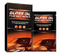 Oil Film Cleaning Wipes, 5 Pieces Car Window Wipes, Windshield Oil Film Remover with Soft Non Scratch Material, Premium Automotive Cleaning with Quick Absorption, Car Accessories for SUV and Vehicle