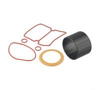 Oil-Free Air Compressor Cylinder Sleeve 63.5mm pour piston Ring Kit Rubber Sealing Ring Set for 550W 600W Air Compressor Cylinder pour piston Cylinder Sleeve Kit with 4pcs Nitrile Gaskets (For 1100W)