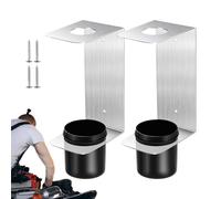 Oil Funnel Holder Rack - 2-Piece Fluid Filter Organizer Mounting Bracket | Oil Funnel Drip Mount Wall Storage | Aluminum Holder For Workshop Garage Vehicles Racing Trailers Mechanics
