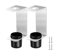Oil Funnel Holder Rack - 2-Piece Mounting Bracket for Fluid Filter Storage | Drip Catch Funnel Organizer, Wall Mounted Tool Holder for Workshop Garage Vehicles Racing Trailers Mechanics
