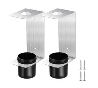 Oil Funnel Holder Set - 2 Piece Fluid Filter Organizer Mounting Bracket System, Drip Free Oil Funnel Storage Rack Kit, Workshop Garage Vehicle Racing Trailer Use Mechanic Service Tool