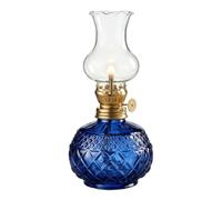 Oil Lanterns For Indoor Use - Adjustable Fire Wick Clear Decorative