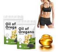 Oil of Oregano Softgels,180 Count,2 in 1 Formulated with Black Seed Oil,OreganoOil Capsules for Immune and Gut Function Support,Natural Ingredients (2)