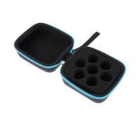 Oil Organizer, Shockproof Portable Oil Holder, Compact Beauty Organizer, Cosmetic Travel Case for Necessity Oils, Makeup, Tools, Women and Men, 3.94x3.94x1.97 inches