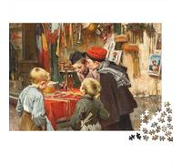 Oil Painting Puzzles 1000 Pièces Papier Recyclé Medieval Style Puzzle pour Garçons et Filles de 6 Ans et Plus Éducatif Jeu Challenge Amusant Family Jeu 38x26cm/1000pcs