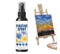 Oil Pastel Protective Spray, 100ML Clear No-Yellowing Color Fixative for Artworks, Long-Lasting Transparent Spray for Oil Pastel, Charcoal, Pencil, Canvas, and Craft Projects, Art Protection