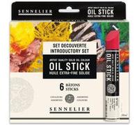Oil stick - Extra-fine - Solide - Sennelier - 6 couleurs - Set découverte