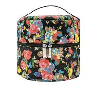 Oil Travel Case -Tote Bag Organisateur, Case de transport | Carters de diffuseur arôme en toile florale pour les voyages et support de stockage de soins personnels pour les huiles et accessoir