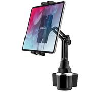 Oilcan Support Tablette Porte Gobele Voiture, Support Universel Tablette Téléphone Voiture Tasse avec Bras Long Réglable pour iPad Pro 12.9 Air Mini, Galaxy, Lenovo, iPhone 13 Pro Max, etc (4-13")
