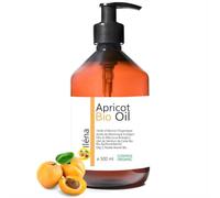 Oïléna Huile de Noyau d'Abricot Organique Pressée à Froid Huile de Massage Huile Démaquillante BIO Huile Vegetale Hydratante Visage, Corps, Cheveux 500 ml