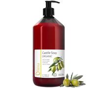 Oïléna - Savon de Castille Bio Liquide | 100% Naturel et Végan | 18 Utilisations Diverses | Sans Parfum et Parabens | Hypoallergénique, 1 l (Lot de 1), Transp