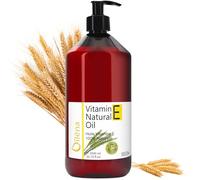 Oïléna - Vitamine E Huile 1000ml | Anti Age et Hydratant Visage | Démaquillant Waterproof | Soin Cheveux et Ongles | Réparatrice Mains, Or, 1000 ml