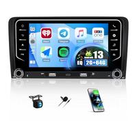 OiLiehu 2+64G Android 13 Autoradio pour Audi A3 S3 RS3 8P 2003-2012 avec CarPlay Android Auto sans Fil, 7“ IPS Écran Tactile avec GPS WiFi Lien Miroir Bluetooth FM/RDS EQ SWC USB/Type-C Caméra Arrière