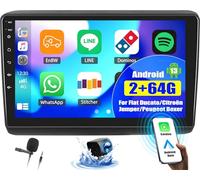 OiLiehu 2+64G Android 13 Autoradio pour Citroën Jumper 2/Peugeot Boxer 2/Fiat Ducato avec CarPlay Android Auto sans Fil, 9“ Écran Tactile avec GPS WiFi Bluetooth Lien Miroir FM RDS EQ Caméra Arrière