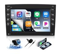 OiLiehu 2+64G Android 13 Autoradio pour Renault Megane 2 2003-2009 avec CarPlay Android Auto sans Fil, 7“ Écran Tactile Poste Radio avec GPS WiFi Lien Miroir Bluetooth FM/RDS EQ SWC Caméra Arrière