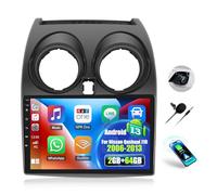 OiLiehu 2G+64G Android 13 Autoradio pour Nissan Qashqai J10 2006-2013 avec CarPlay Android Auto sans Fil, 9“ IPS Écran Tactile Radio avec GPS WiFi Lien Miroir Bluetooth FM/RDS EQ SWC Caméra Arrière