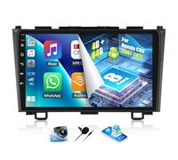 OiLiehu 4+64G/8 Cœurs Android 13 Autoradio pour Honda CRV 2007-2011 avec CarPlay Android Auto sans Fil, 9“ IPS Écran Tactile avec GPS WiFi Lien Miroir Bluetooth FM/RDS DSP EQ SWC Caméra Arrière