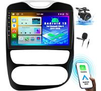 OiLiehu 4+64G/8 Cœurs Android 13 Autoradio pour Renault Clio 4 2012-2018 avec CarPlay Android Auto sans Fil, 10,1“ Écran Tactile avec GPS WiFi Lien Miroir Bluetooth FM RDS DSP EQ SWC Caméra Arrière