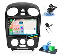 OiLiehu 4+64G 8 Cœurs Android 13 Autoradio pour VW Beetle 2004-2010 avec CarPlay Android Auto sans Fil, 9“ IPS Écran Tactile avec GPS WiFi Lien Miroir Bluetooth FM/RDS DSP EQ SWC + Caméra de recul