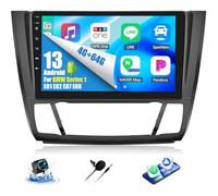 OiLiehu 4G+64G Android 13 Autoradio pour BMW Series 1 E81 E82 E87 E88 2008-2012 avec CarPlay Android Auto sans Fil, 9“ Écran Tactile Radio avec GPS WiFi Bluetooth Lien Miroir FM/RDS EQ SWC Caméra