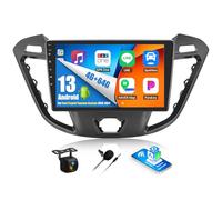 OiLiehu 4G+64G Android 13 Autoradio pour Ford Transit Tourneo Custom 2013-2021 avec CarPlay Android Auto sans Fil, 9“ Écran Tactile Radio avec GPS WiFi Bluetooth Lien Miroir FM/RDS EQ SWC Caméra