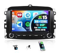 OiLiehu 6G+128G 8 Cœurs Android 15 Autoradio pour Fiat 500L 2013-2019 avec CarPlay Android Auto sans Fil, 7“ Écran Tactile Radio avec GPS WiFi Lien Miroir Bluetooth FM RDS DSP EQ SWC Caméra