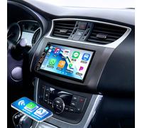 OiLiehu Autoradio 2 Din avec CarPlay Android Auto sans Fil, 7" Écran Tactile Lecteur MP5 Radio avec Bluetooth, FM, Lien Miroir, AUX, Port TF, SWC, EQ, USB/Type-C, Boutons Colorés, Caméra de Recul