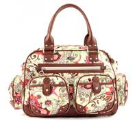 Oilily Tropical Birds OCB9102 Carry All Off Sac à main pour femme 40 x 16 x 29 cm (l x H x P), Blanc/marron, 40x16x32