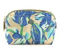 Oilily Sac d'ustensiles tulipy creme brulee beige bleu en cuir pour femme Poppy Pouch 269021