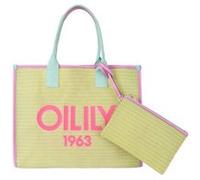 Oilily - Sac shopping "Sixty" - jaune - 42 x 34 x 16 cm - Multicolore Multicolore
