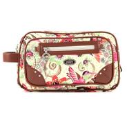 Oilily Tropical Birds Pocket Cosmetic Bag Cream-White